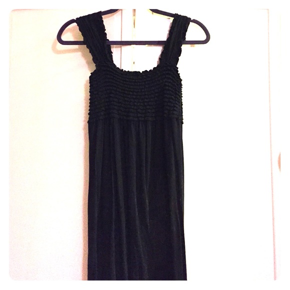 Black maxi dress