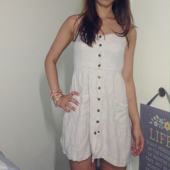 ** SOLD ** Cream Button-Up Dress