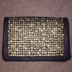 Urban Outfitters gold metal clutch/satchel