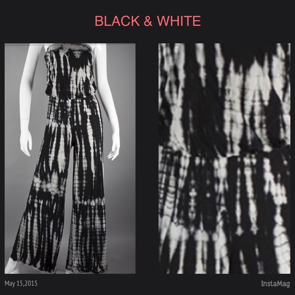 CUTE TIE DYE PALAZZO JUMPSUIT! - Picture 2 of 2