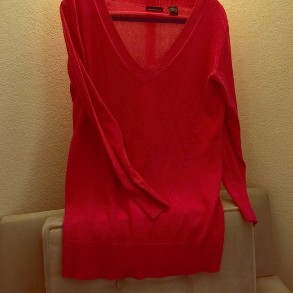 Cashmere and silk hot pink sweater