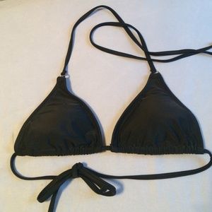 Forever 21 black triangle swim top