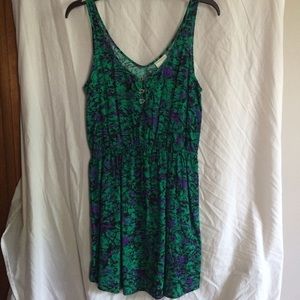 Urban Outfitters Green Print Dress