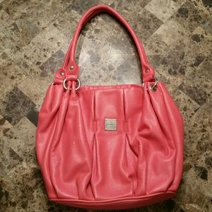 Bright pink/coral/salmon Alfred Dunner purse