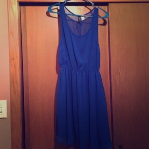 Cobalt blue sundress.