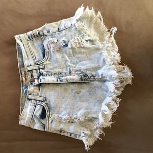 High waisted Jean Shorts