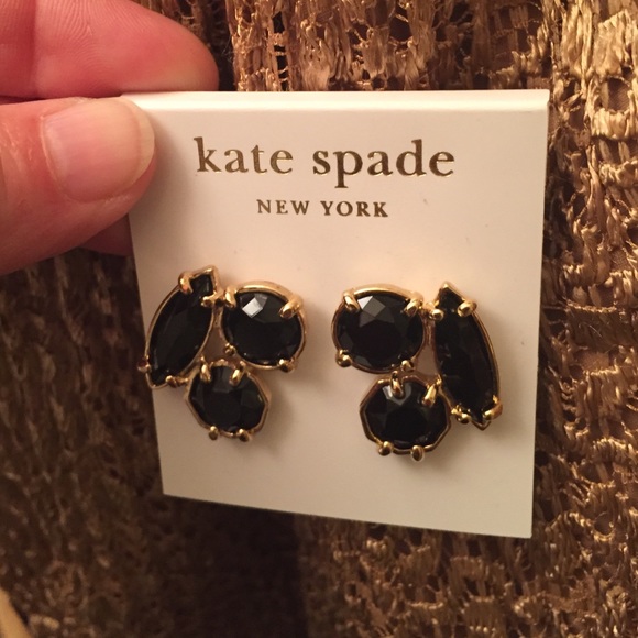 Black Kate spade earrings