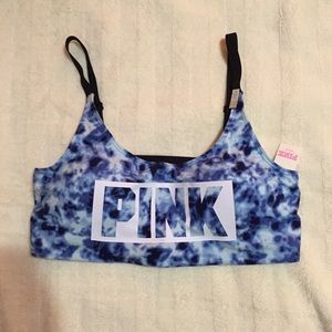 Vs pink strappy bralette