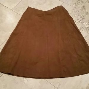 FINAL $$ Coldwater Creek faux suede skirt XL