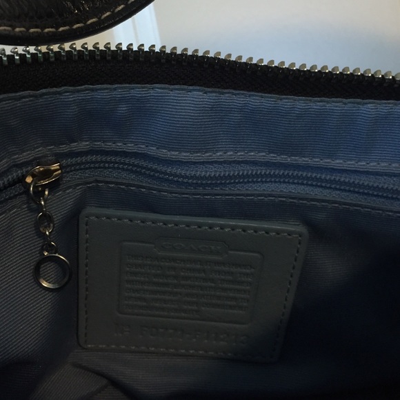 Blue tweed Coach Purse - Picture 2 of 4