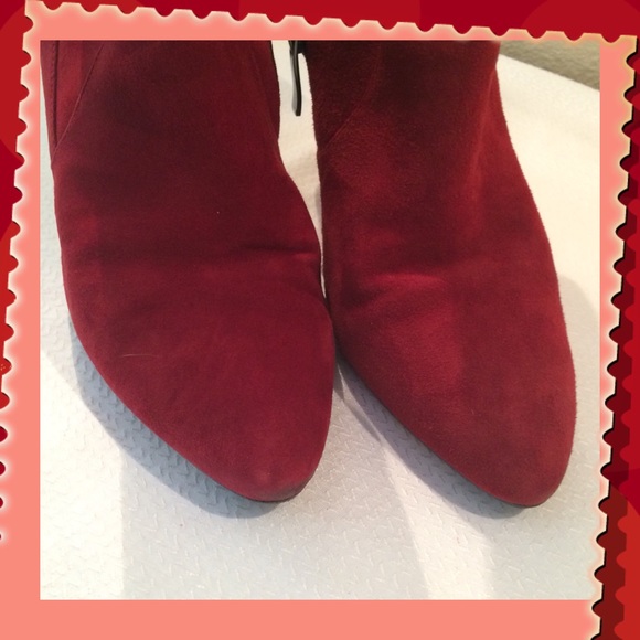 ✨3Ẍ̤ Ḧ̤P̤̈✨Via Spigia Shanti Red Suede Boots - Picture 2 of 4