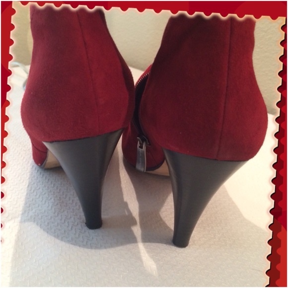 ✨3Ẍ̤ Ḧ̤P̤̈✨Via Spigia Shanti Red Suede Boots - Picture 3 of 4