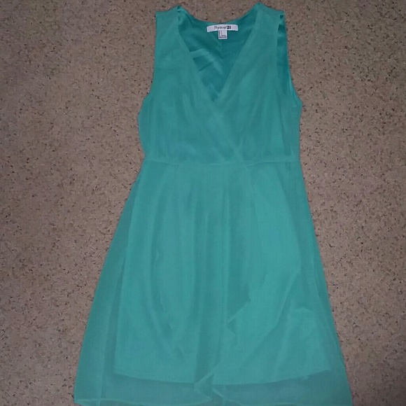 Fancy silky summer lined dress