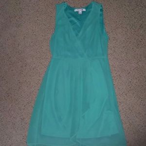 Fancy silky summer lined dress