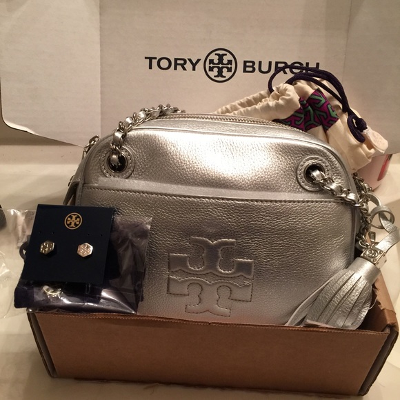 Tory Burch Handbags - Tory Burch Thea Crossbody & Earrings