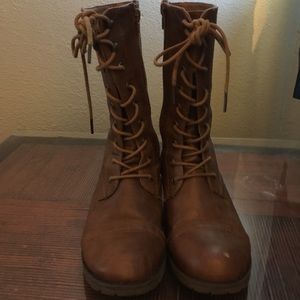 Cognac Colored Calf Boots