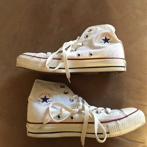 Converse // White High Tops