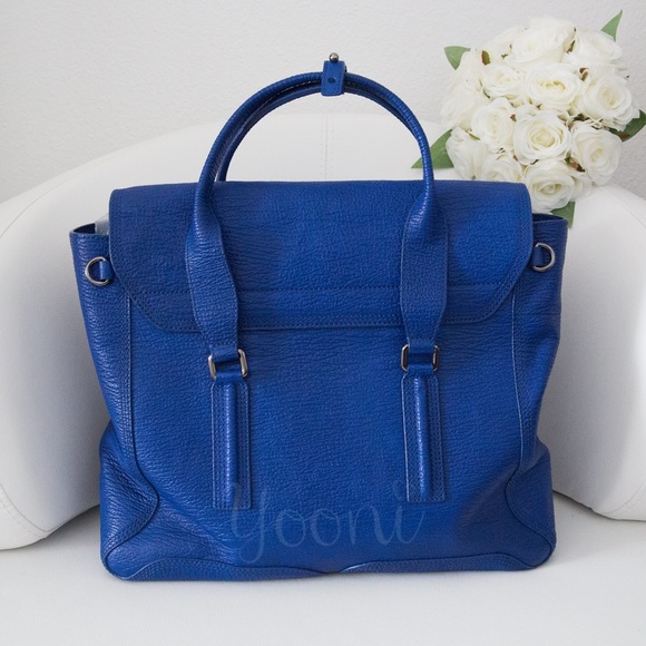 Phillip Lim Large Pashli Satchel Cobalt Blue - Picture 2 of 4