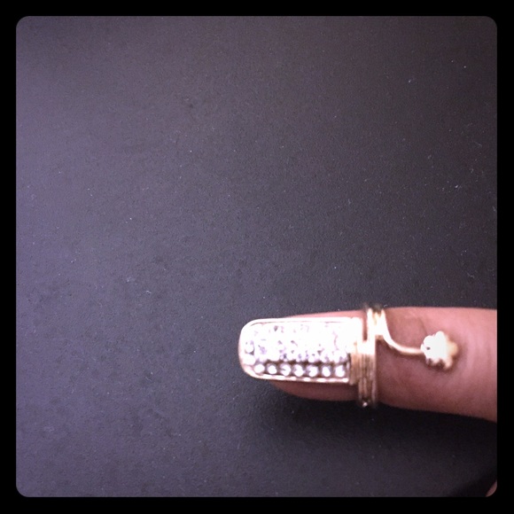 Diamond studded nail rings