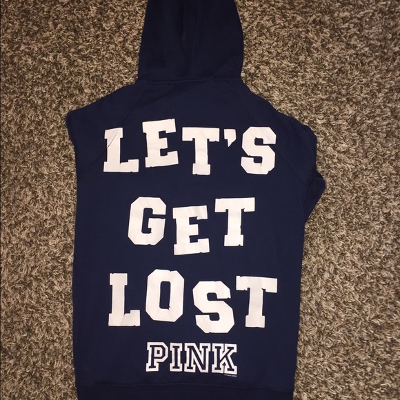 PINK hooded hoodie