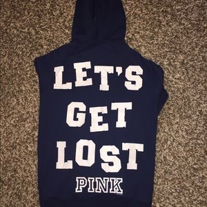 PINK hooded hoodie
