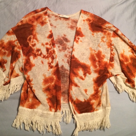 Black Bead fringe cardigan - Picture 3 of 4