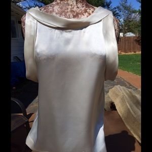 3.1 PHILLIP LIM Off White Silk Boat Neck Blouse 4