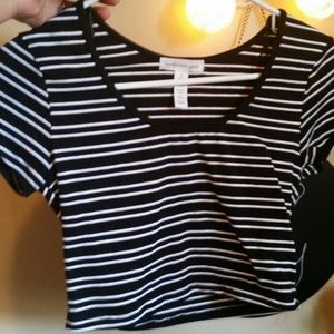 Striped crop top