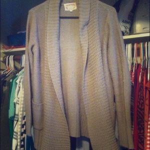 Tan knitted cardigan
