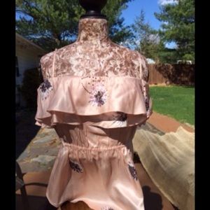 REBECCA TAYLOR Pink Tank Silk Blouse sz 8