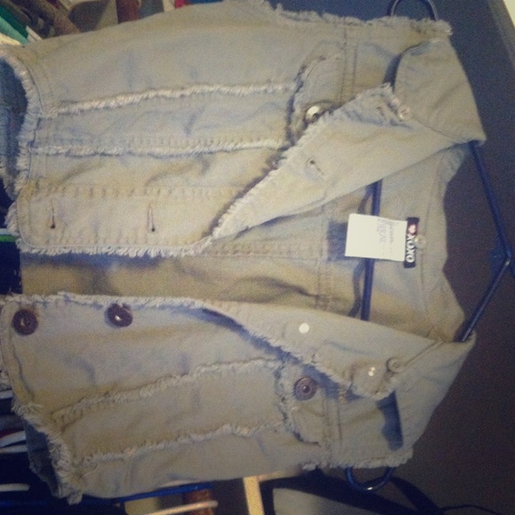 Dry olive half jacket