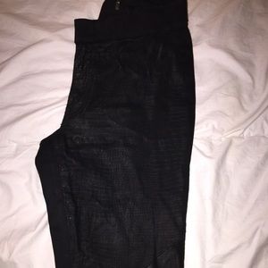 Gently worn Elie Tahari snake suede jeggings