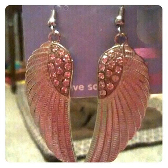 Angel wing earrings