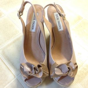 Steve Madden Platform Wedges (Nude)