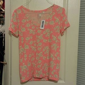 Pretty and pink floral shirt