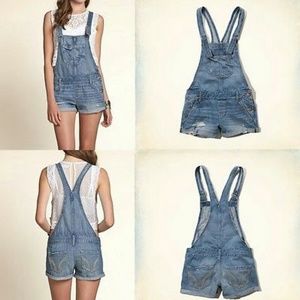 hollister overall shorts