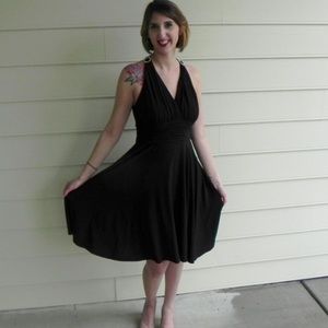 Black cocktail dress
