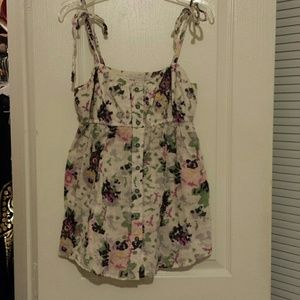 Cute floral tank top