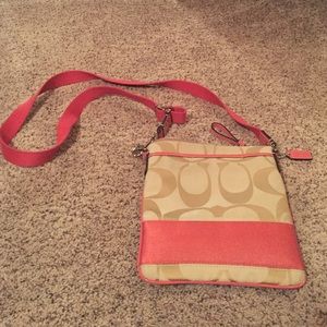 Authentic Coach Coral Crossbody Purse