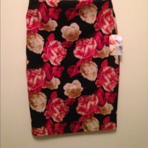 Floral Body Con Skirt
