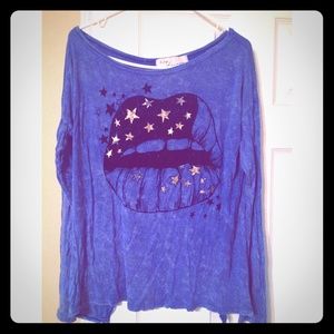 Vintage Havana open back lip shirt