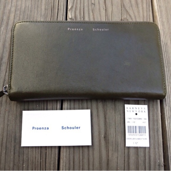 Proenza Schouler Olive Large Zip Wallet