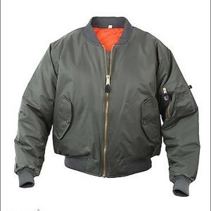 Green bomber jacket