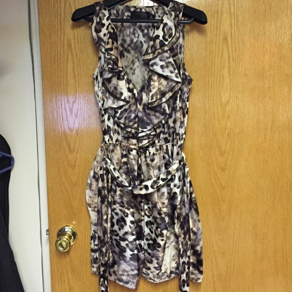 H&M leopard dress size US 4