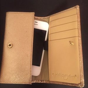 Halogen Gold Metallic Wallet fits your phone!