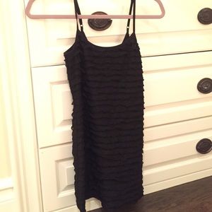 Black Ruffle Tank Top