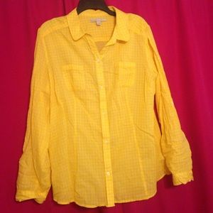 Yellow button-down longsleeve