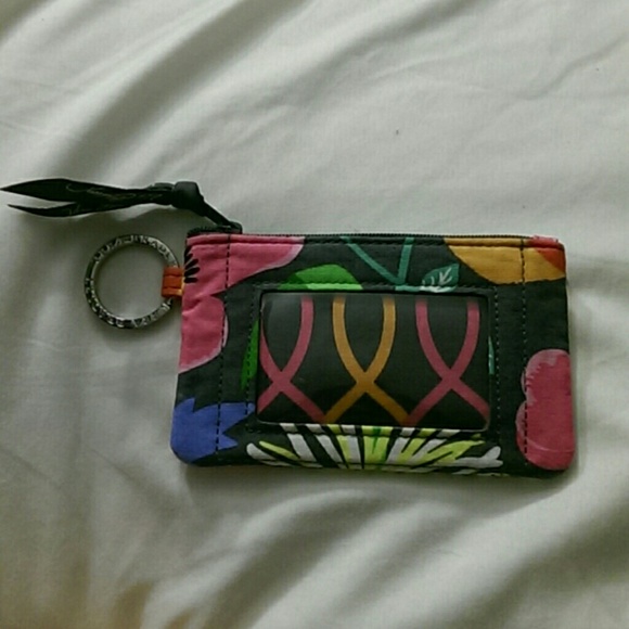 Vera Bradley Jazzy Blooms Zip ID Case