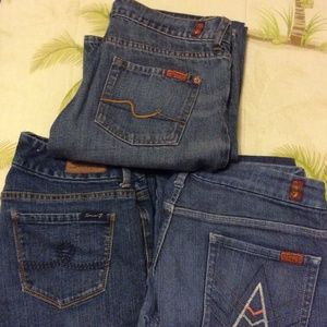 Seven for all mankind and seven7jeans 3 bundle