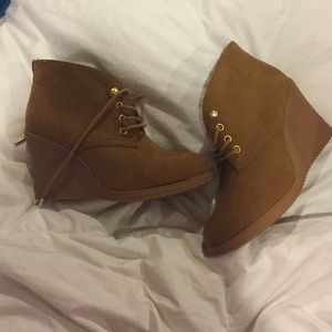 Brown booties